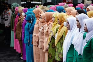 Peringatan Hari Ibu di Halaman Setda Pati