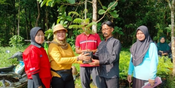 Penyerahan Bibit Alpukat dan Pete kepda kelompok tani