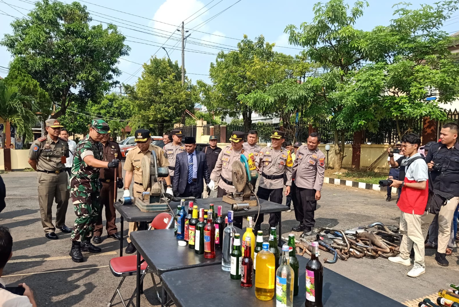Polres Jepara Musnahkan Barang Bukti Hasil Operasi KRYD