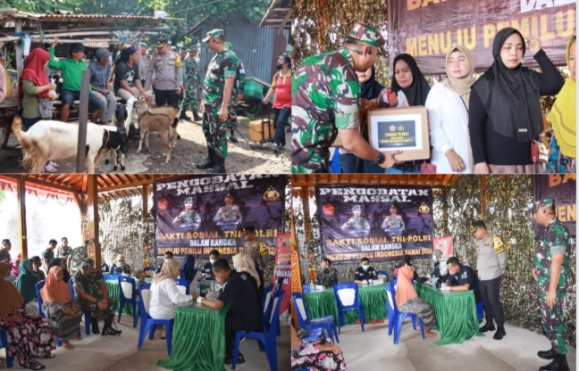 Kodim dan Polres Sragen Baksos Pembersihan Pasar, Pengobatan Gratis dan ...