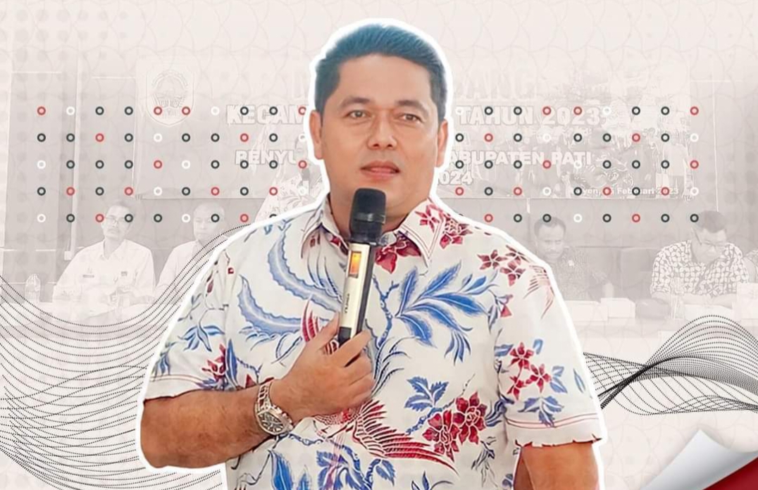 Ali Badrudin, SE Ketua DPRD Kabupaten Pati Jawa Tengah saat wawancara dengan awak media