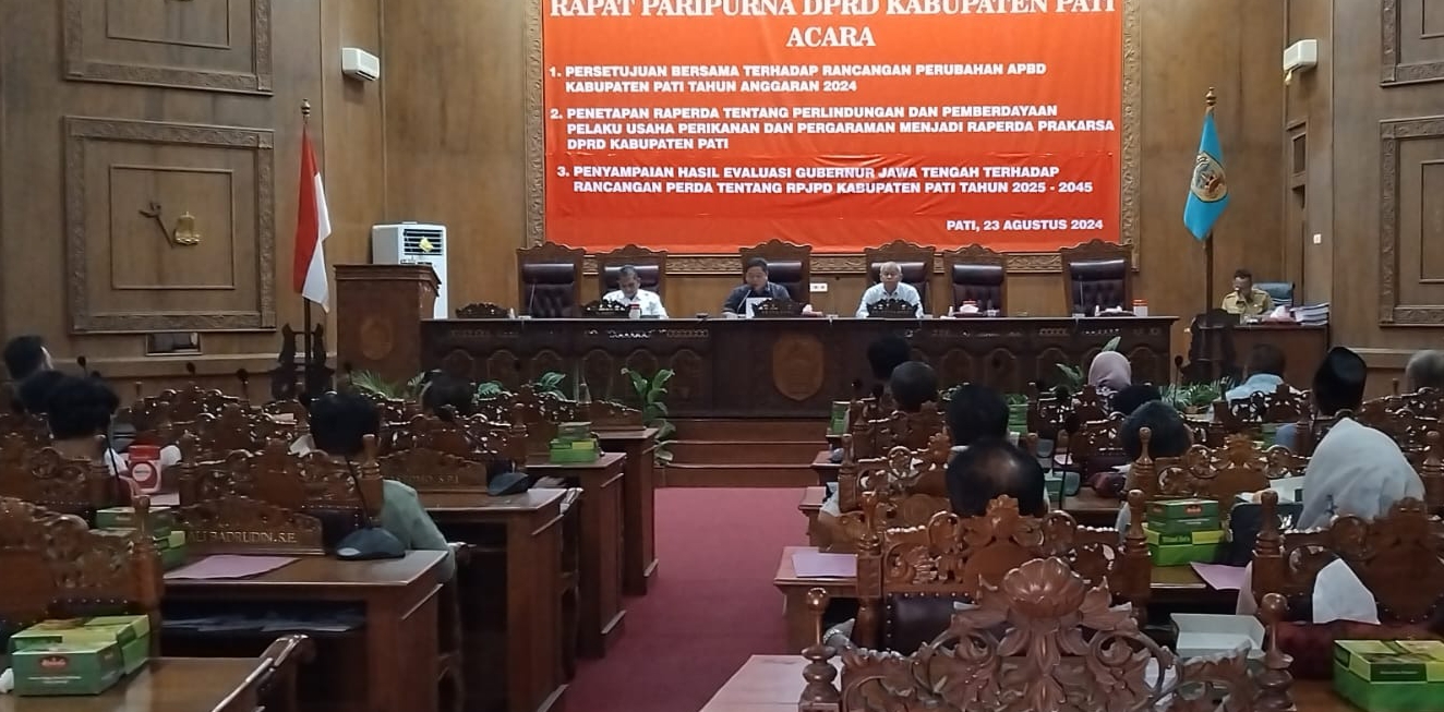 Suasana gladi bersih pelantikan 50 anggota DPRD Kabupaten Pati Periode 2024-2029