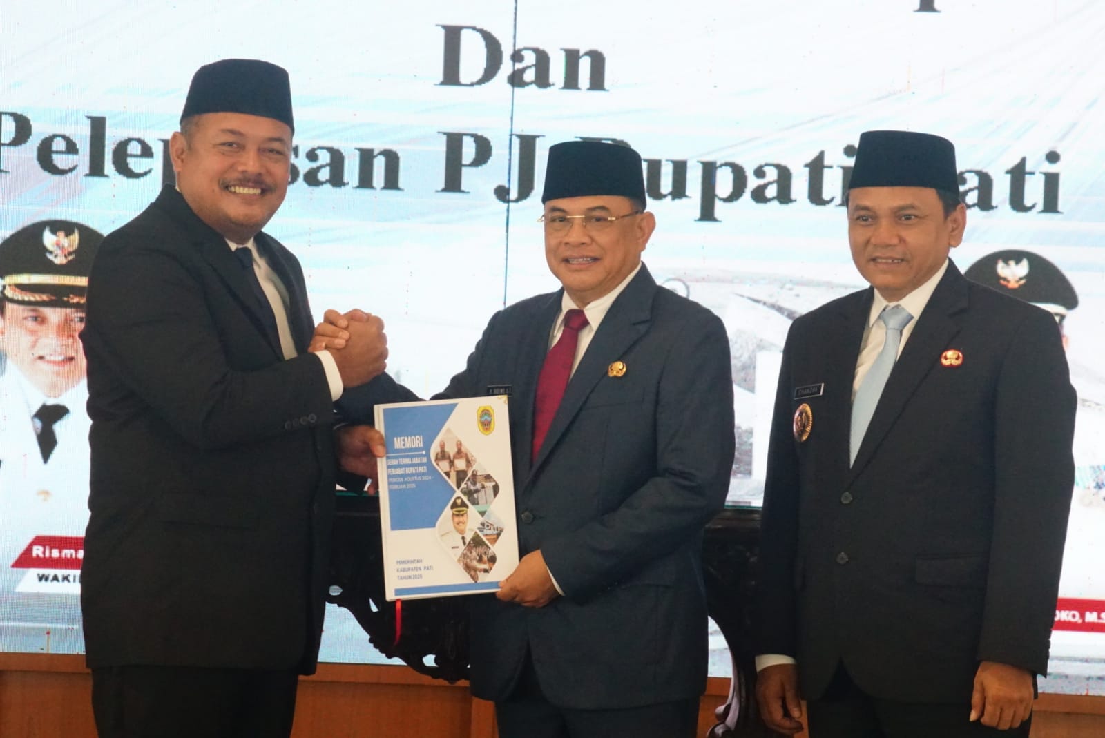 Hadiri Serah Terima Jabatan, Sudewo Berkomitmen Tingkatkan Capaian Prestasi Kabupaten Pati