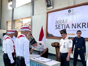 Dua Narapidana Terorisme Di Lapas Kelas IIB Batang Ucapkan Ikrar Setia Kepada NKRI