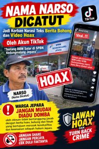 Nama Narso Dicatut dan Jadi Informasi Hoax di TikTok Terkait SPBN Kedungmalang Jepara