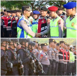 Kawal Laga Persijap Jepara Vs Isenmulang Kalteng FC, Ratusan Personel Gabungan Amankan Stadion Gelora Bumi Kartini