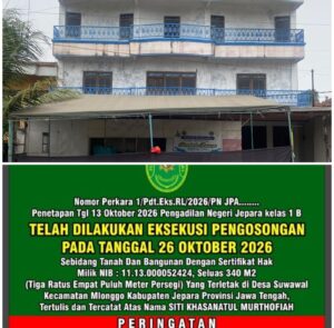 Eksekusi Rumah 3 Lantai di Desa Suwawal Jepara Berlangsung Damai